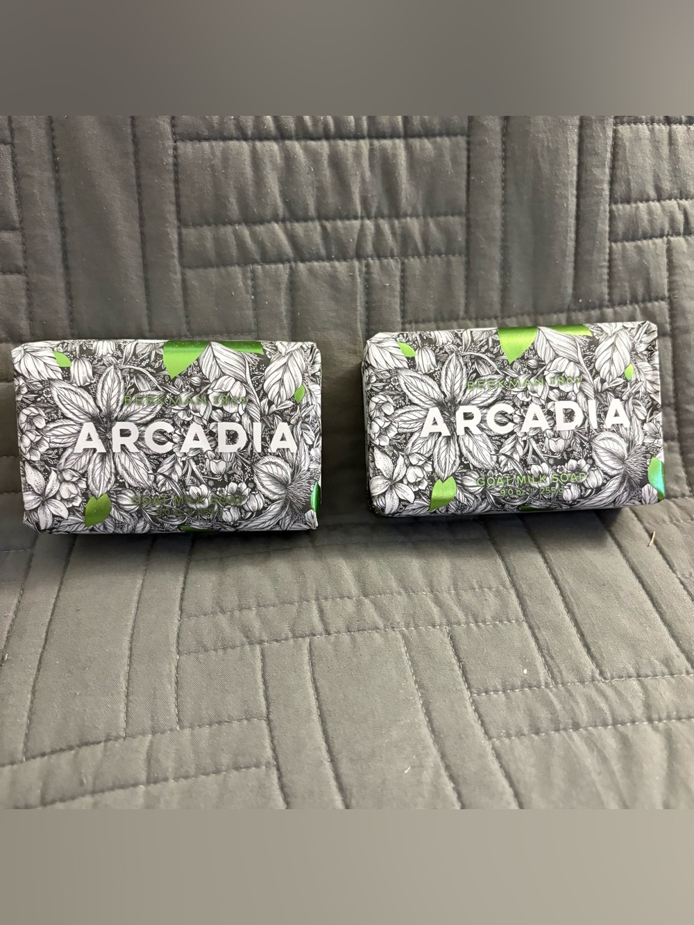 Lot of 2 Beekman 1802 Goat Milk Soap 9 oz Arcadia Bars Jasmine & Patchouli
